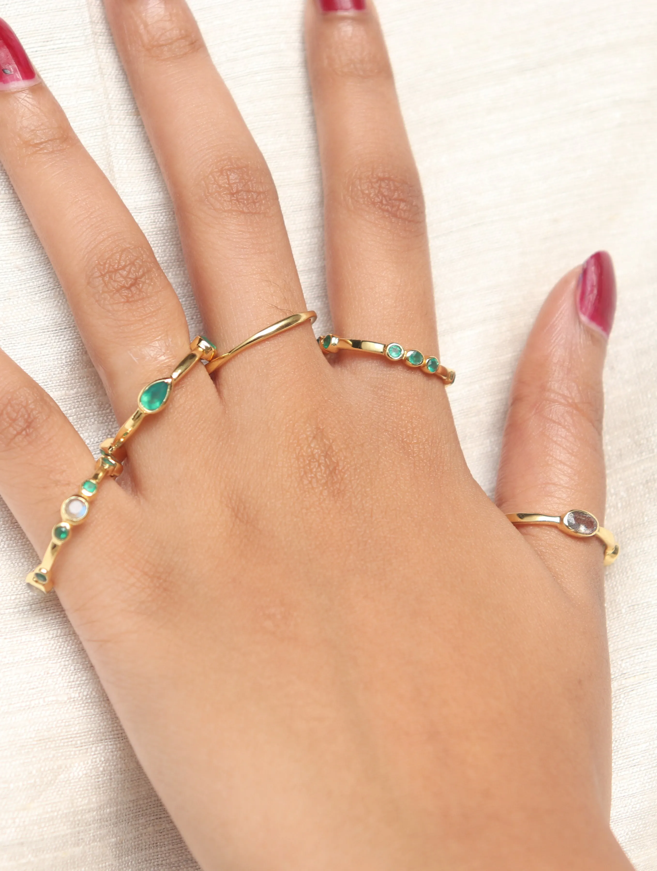 Rika Stackable Ring - Night