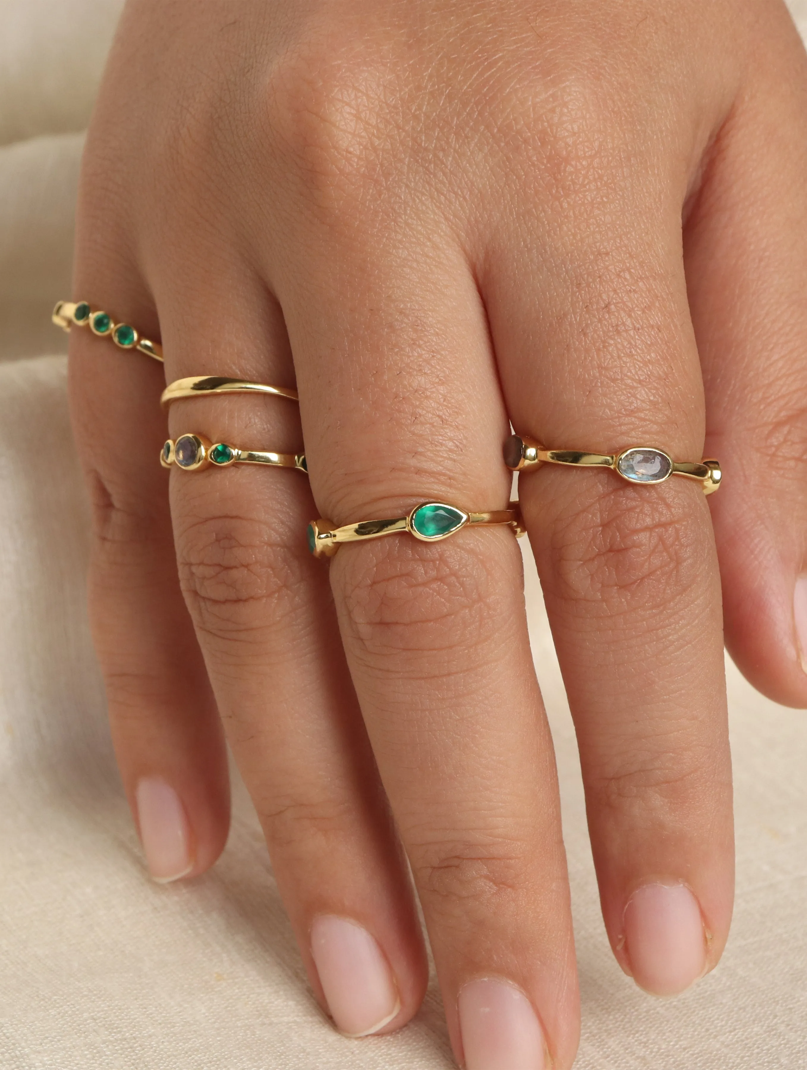 Rika Stackable Ring - Night