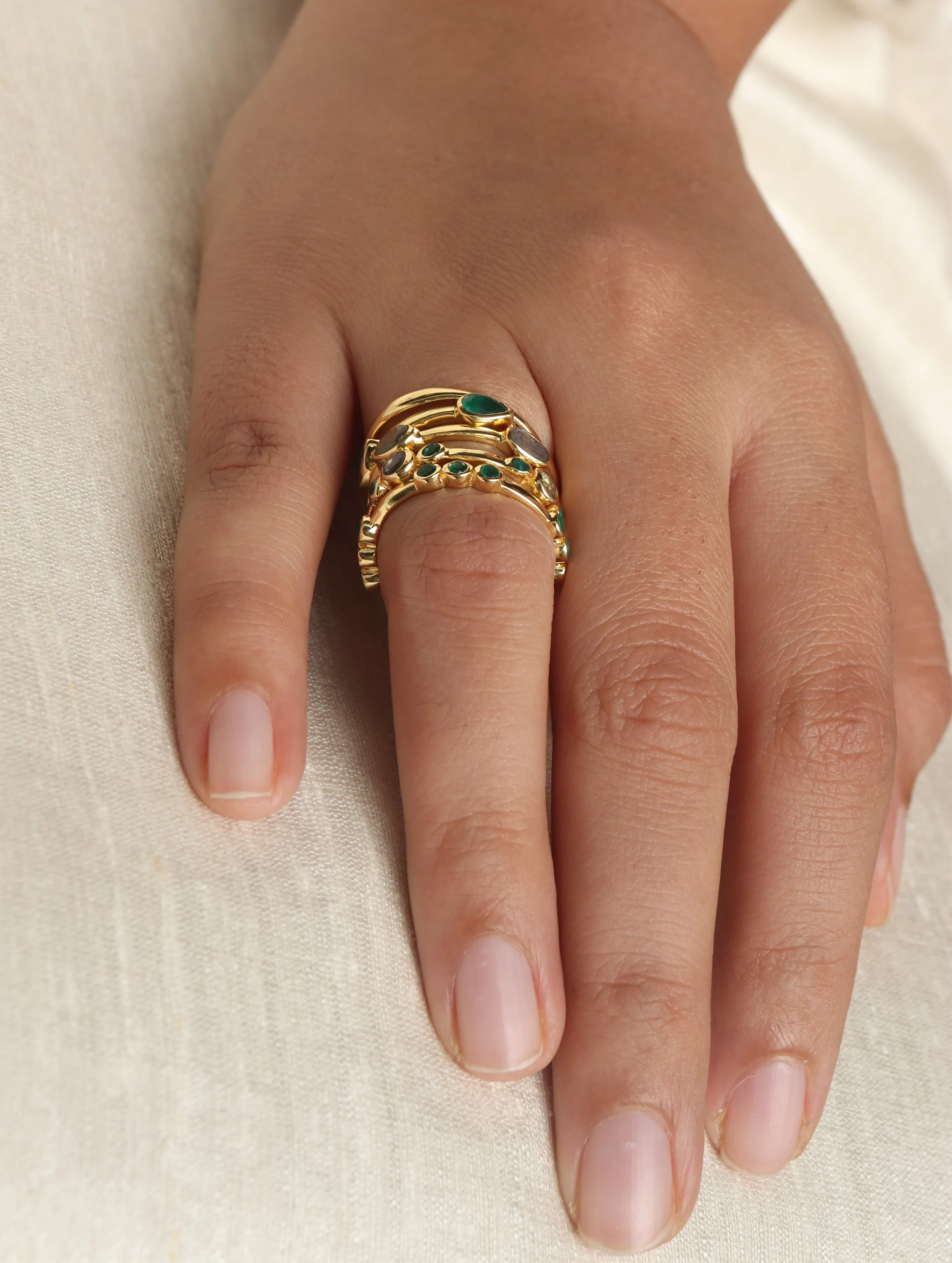 Rika Stackable Ring - Night