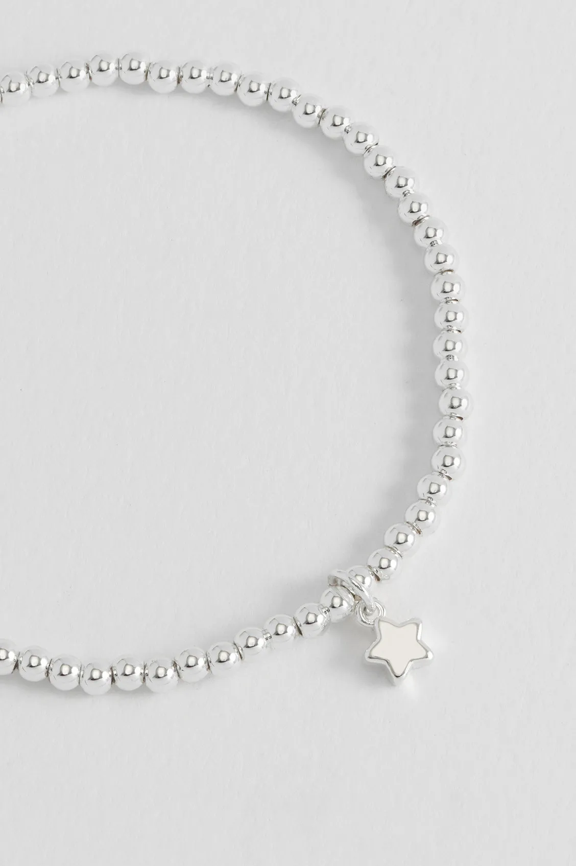 Sienna Beaded Puffy Star Charm Bracelet