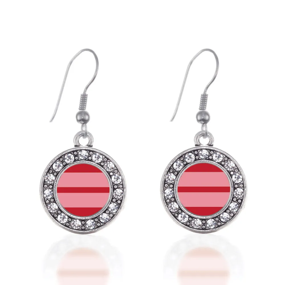 Silver Marriage Equality Circle Charm Dangle Earrings