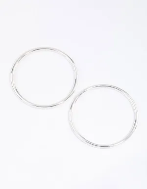 Silver Plain Bangle & Polishing Set