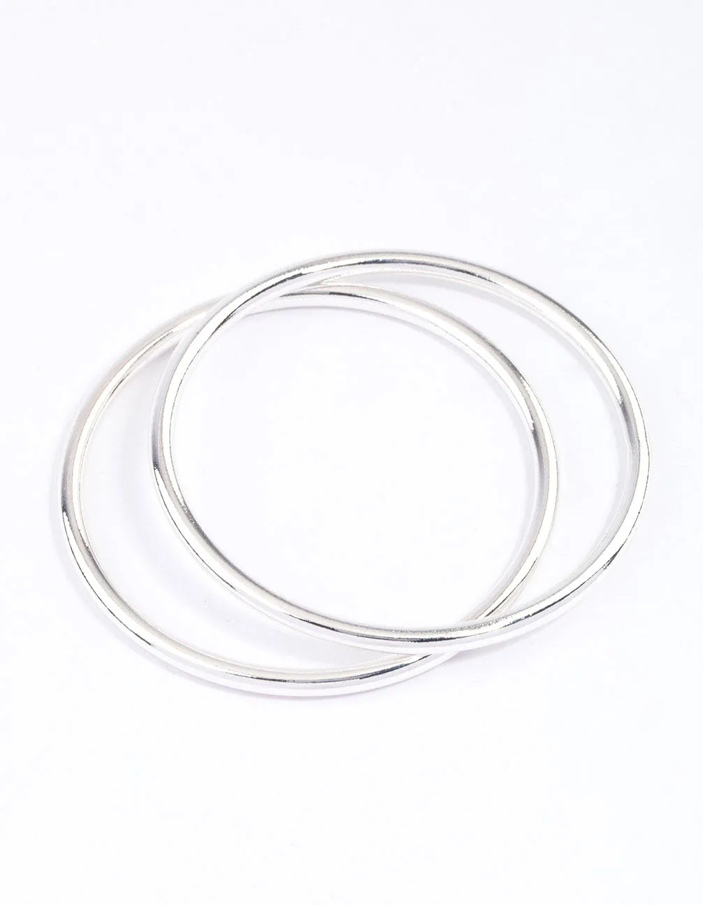 Silver Plain Bangle & Polishing Set