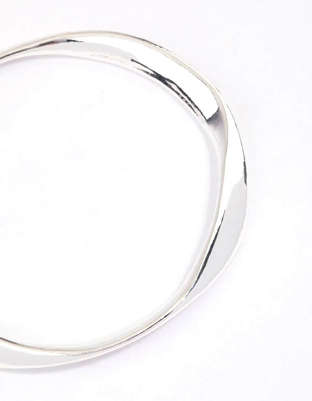 Silver Warped Bangle & Polishing Set