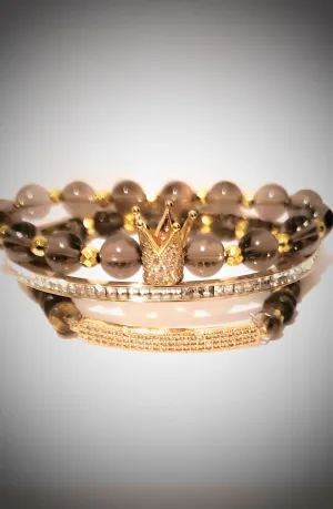 Smoky "Gold" Crown Set