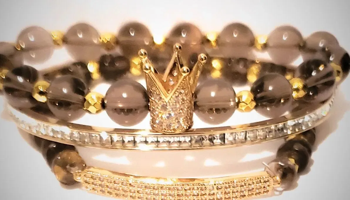 Smoky "Gold" Crown Set