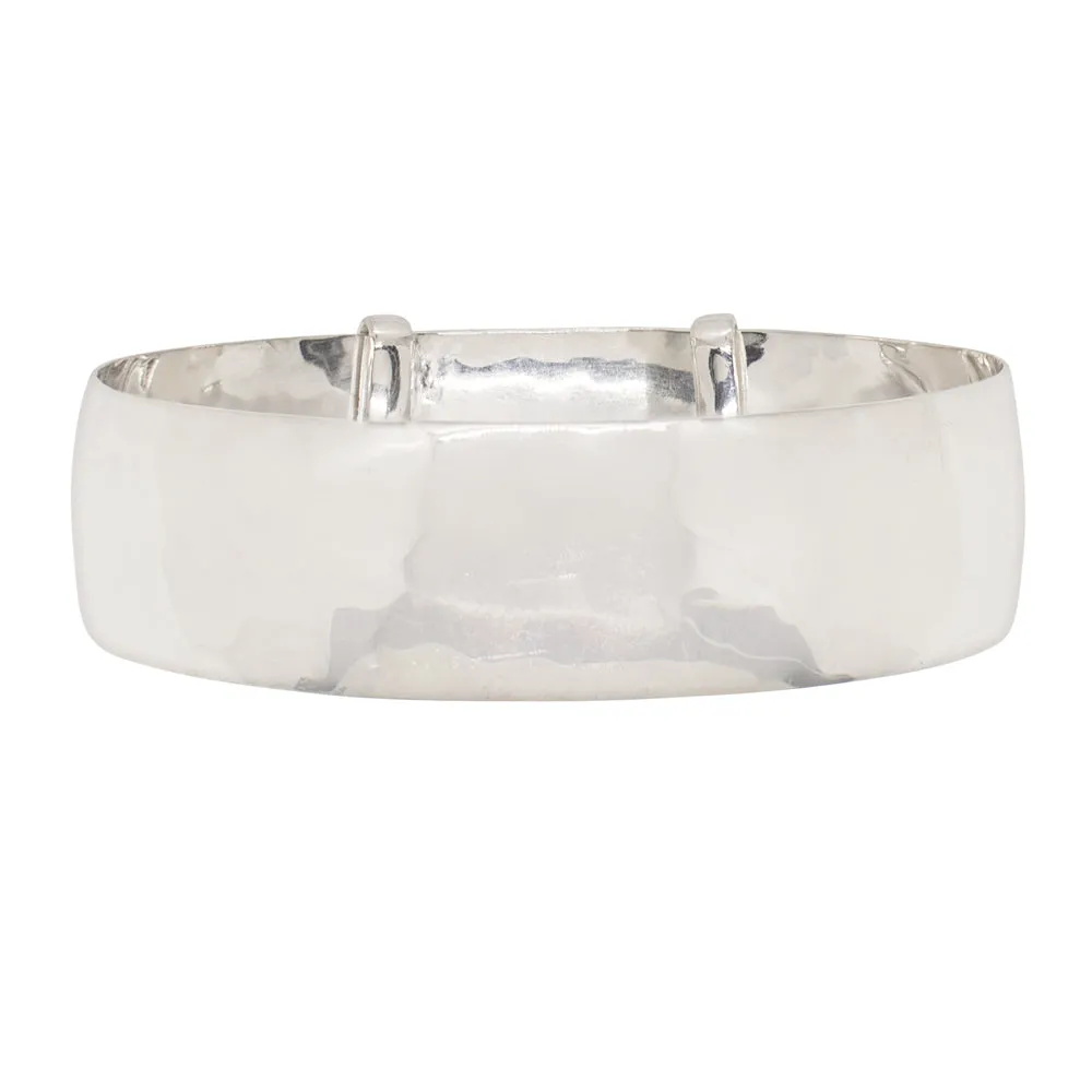 Sterling Slide Bangle in Silver - 3/4" W