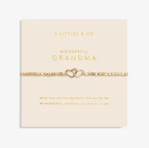 The Wonderful Grandma Bracelet in Gold