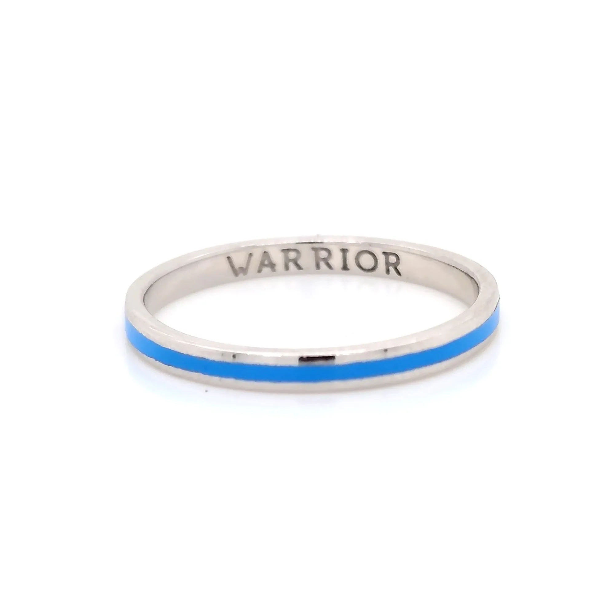 Turquoise "Warrior" Poesy Stackable Ring